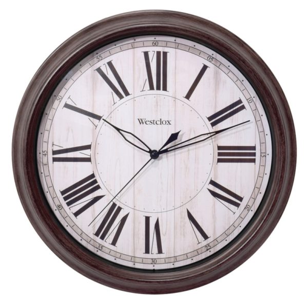 Westclox 11 In L X 11 In W Indoor Analog Wall Clock Glass Plastic