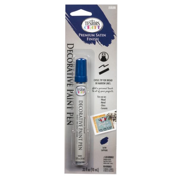 Testors Satin Sapphire Paint Pen Interior 0.33 oz