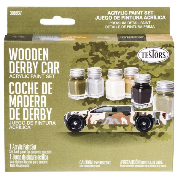 Rust-Oleum Testors Assorted Water-Based Acrylic Paint Set Exterior & Interior 0.25 oz