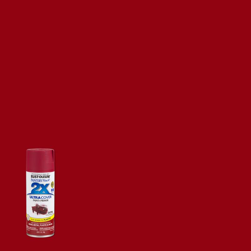 Rust-Oleum Painter's Touch 2X Ultra Cover Satin Colonial Red Paint ...