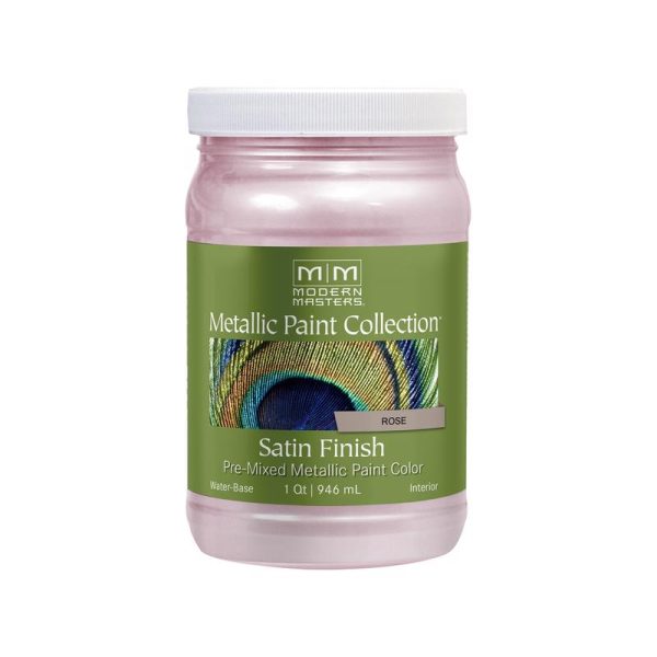 Modern Masters Shimmer Satin Rose Metallic Paint 1 qt