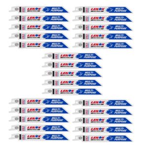 LENOX MULTIWOLF 6 in. Bi-Metal WAVE EDGE Reciprocating Saw Blade 10 TPI 25 pk