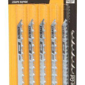 DeWalt 4 in. High Carbon Steel U-Shank Jig Saw Blade 6 TPI 5 pk