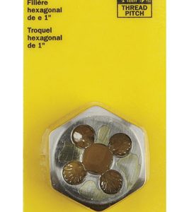 Irwin Hanson High Carbon Steel Metric Hexagon Die 10 - 1.00 mm 1 pc