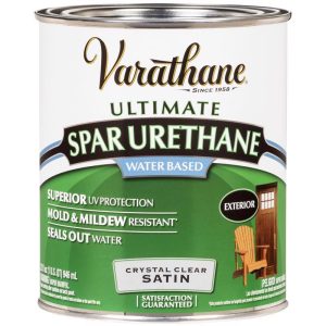 Varathane Diamond Satin Clear Water-Based Spar Urethane 1 qt