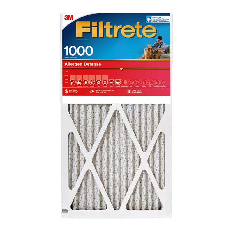 Filtrete 60 in. W X 30 in. H X 1 in. D 11 MERV Pleated Hammock Filter 1 ...