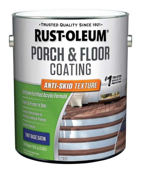 Rust-Oleum Porch & Floor Satin Tint Base Porch and Floor Paint+Primer 1 gal