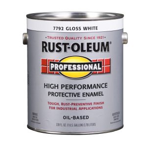 Rust-Oleum Professional Indoor and Outdoor Gloss White Oil-Based Protective Paint 1 gal
