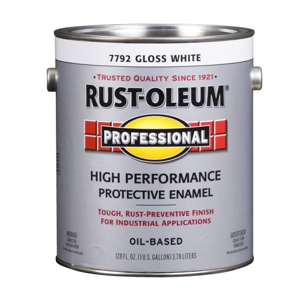Rust-Oleum Professional Indoor and Outdoor Gloss White Oil-Based Protective Paint 1 gal