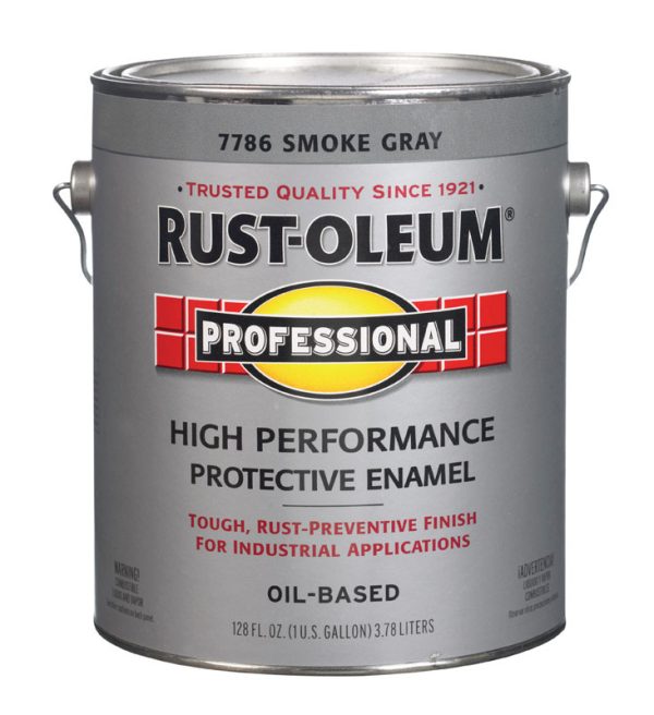 Rust-Oleum Professional High Performance Indoor and Outdoor Gloss Smoke Gray Protective Paint 1 gal