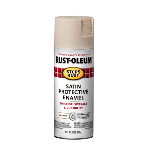 Rust-Oleum Stops Rust Satin White Spray Paint 12 oz