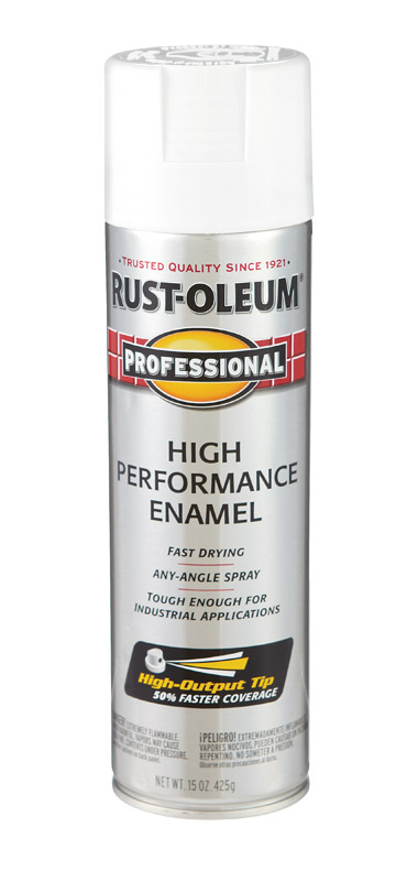 Rust-Oleum Professional Gloss White Spray Paint 15 oz - PaintPlace New York