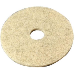 3M Natural Blend 17 in. D Non-Woven Natural/Polyester Fiber Floor Polishing Pad Tan