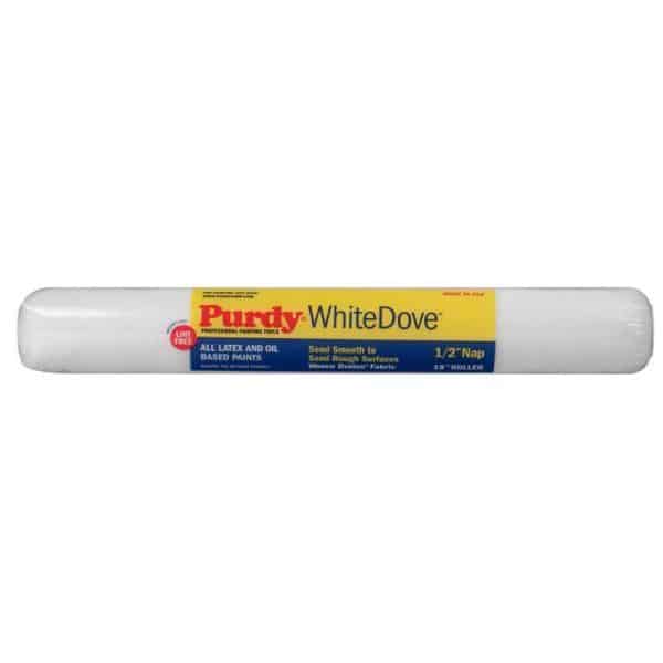 Purdy White Dove Woven Dralon Fabric 18 in. W X 1/2 in. Paint Roller Cover 1 pk