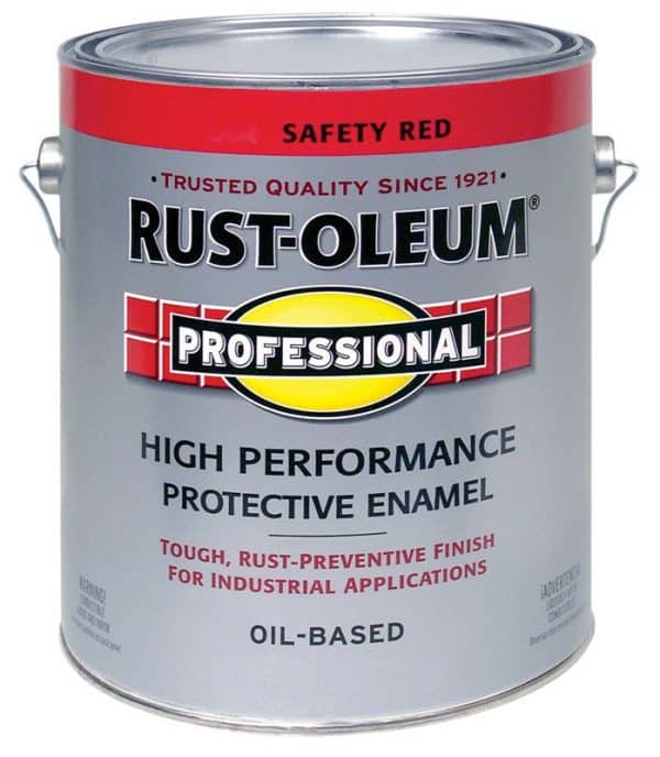 Rust-Oleum Professional Indoor and Outdoor Gloss Safety Red Oil-Based Protective Paint 1 gal