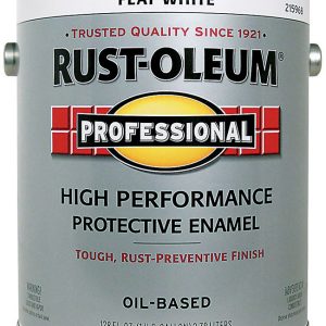 Rust-Oleum Professional High Performance Indoor and Outdoor Flat White Protective Paint 1 gal