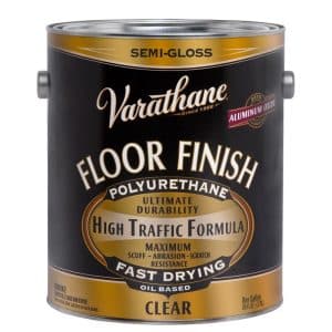 Varathane Floor Finish Semi-Gloss Clear Oil-Based Floor Paint 1 gal