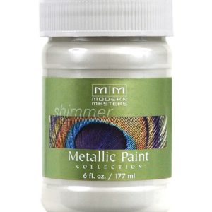 Modern Masters Shimmer Satin Pearl White Water-Based Metallic Paint 6 oz