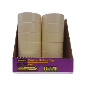 Scotch 1.88 in. W X 55 yd L Tan High Strength Solvent Resistant Masking Tape 24 pk