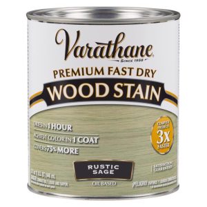 Varathane Fast Dry Semi-Transparent Rustic Sage Oil-Based Urethane Modified Alkyd Wood Stain 1 qt