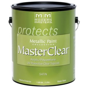 Modern Masters MasterClear Satin Clear Water-Based Protective Topcoat Interior 1 gal