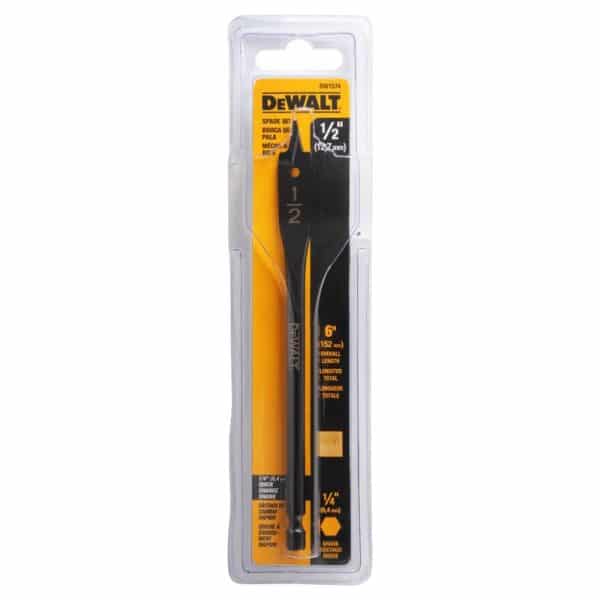 DeWalt 1/2 in. X 6 in. L Carbon Steel Spade Bit 1 pk
