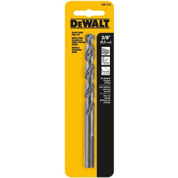 DeWalt Black & Gold 3/8 in. X 5 in. L High Speed Steel Split Point Drill Bit 1 pc