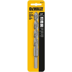 DeWalt Black & Gold 1/2 in. X 6 in. L High Speed Steel Split Point Drill Bit 1 pc