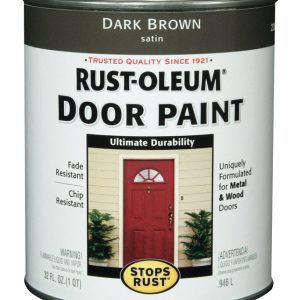 Rust-Oleum Stops Rust Satin Oil Base Door Paint Exterior and Interior 1 qt