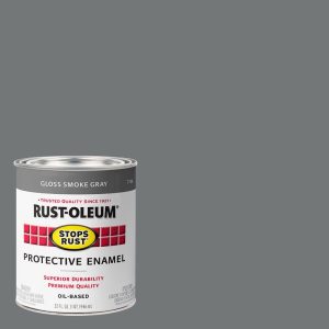 Rust-Oleum Stops Rust Gloss Smoke Gray Protective Enamel Exterior & Interior 1 qt