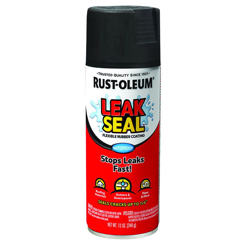 RustOleum Black Leakseal Flexible Rubber Sealant 12 oz PaintPlace