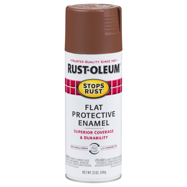 Rust-Oleum Stop Rust Flat Red  Rock Spray Paint 12 oz