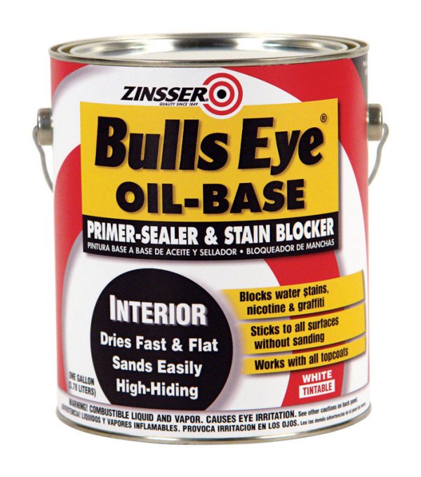 Zinsser Bulls Eye White Tintable Flat Primer/Sealer/Stain Blocker 1 gal