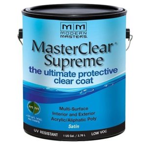 Modern Masters MasterClear Supreme Satin Clear Water-Based Protective Coating 1 gal