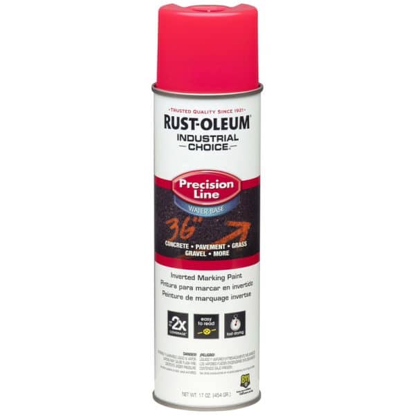 Rust-Oleum Industrial Choice Fluorescent Pink Field Marking Paint 17 oz