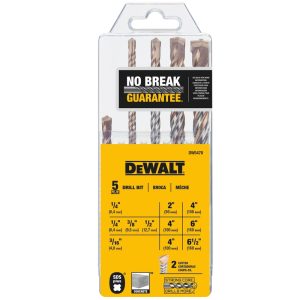 DeWalt Carbide Tipped Drill Bit Set 5 pc