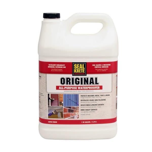 Seal Krete Original Clear Water-Based Waterproofing Primer & Sealer 1 gal