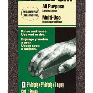 3M 3-3/4 in. L X 2-5/8 in. W X 1 in. Extra Fine/Fine Block Sanding Sponge