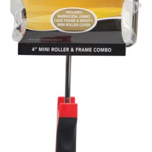 Arroworthy Glossdel Plus 4 in. W Jumbo Mini Paint Roller Frame and Cover Threaded End
