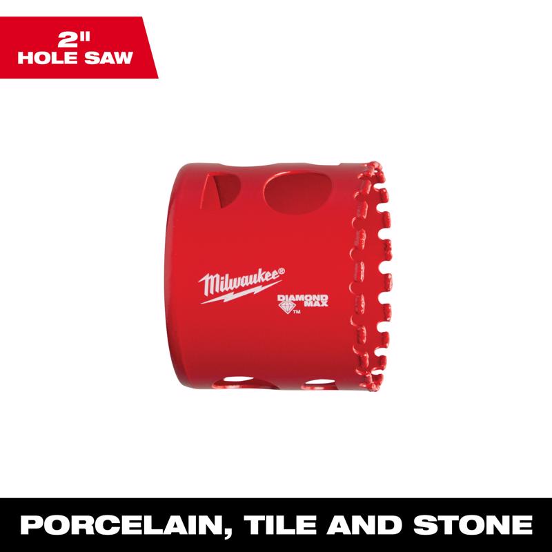 Milwaukee Diamond Plus 2 in. Diamond Grit Hole Saw 1 pc