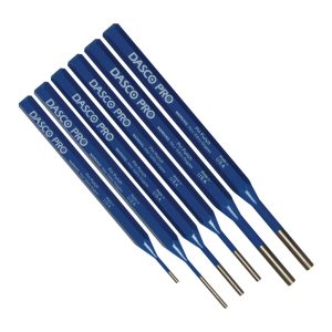 Dasco Pro High Carbon Steel Pin Punch Set 6 pc