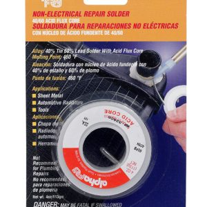 Alpha Fry 4 oz Acid Core Wire Solder 0.125 in. D Tin/Lead 40/60 1 pc