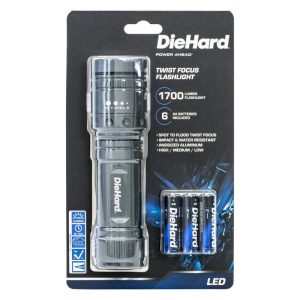 Dorcy DieHard 1700 lm Gray LED Flashlight AA Battery