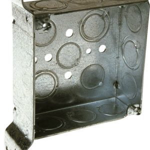 Raco 21 cu in Square Steel 2 gang Junction Box Gray