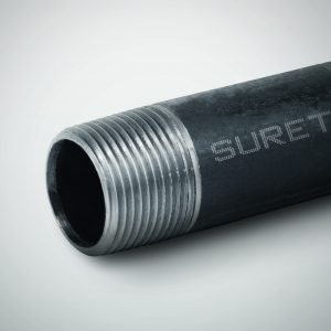 Surethread 1 in. D X 10 ft. L Black Steel Pipe