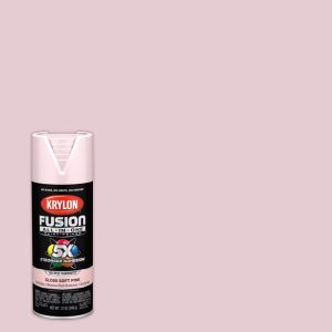 Krylon Fusion All-In-One Gloss Pink Blush Paint+Primer Spray Paint 12 oz