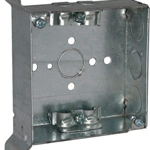 Raco 21 cu in Square Steel 2 gang Junction Box Gray