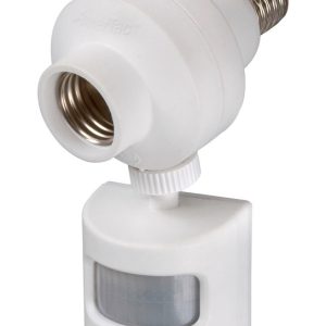 Amertac White Motion Activated Security Light Control 1 pk