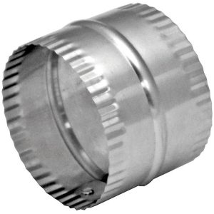 Deflect-O Jordan 3 in. L X 3 in. D Silver/White Aluminum Duct Connector