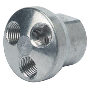 Tru-Flate 3-In-One Brass 3-Way Manifold 1/4 in. 1 pc